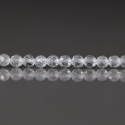 3mm AAA White Topaz Faceted Beads 15