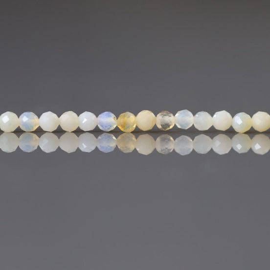 3mm Yellow Opal Beads 15" Opal Genuine Gemstone Beads Natural Opal for Jewelry Making Beading Craft Gift Beads October birthstone