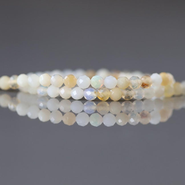 3mm Yellow Opal Beads 15" Opal Genuine Gemstone Beads Natural Opal for Jewelry Making Beading Craft Gift Beads October birthstone