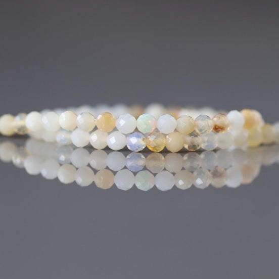 3mm Yellow Opal Beads 15" Opal Genuine Gemstone Beads Natural Opal for Jewelry Making Beading Craft Gift Beads October birthstone