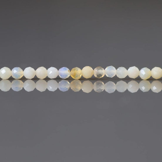 3mm Yellow Opal Beads ‚Äì Smooth Round Micro Gemstone 15" Strand
