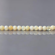 3mm Yellow Opal Beads 7