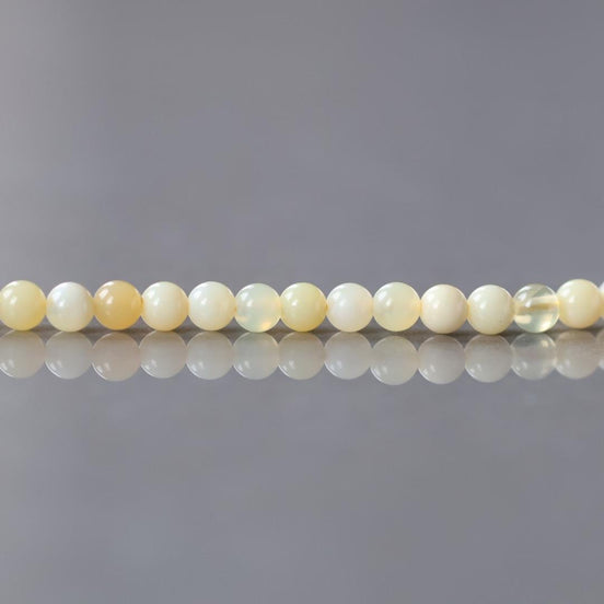 3mm Yellow Opal Beads 7" Opal Genuine Gemstone Beads Natural Peruvian Opal for Jewelry Making Beading Craft Gift Beads October birthstone