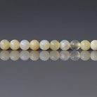 3mm Yellow Opal Beads – Smooth Round Micro Gemstone 7" Strand