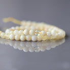 3mm Yellow Opal Beads – Smooth Round Micro Gemstone 7" Strand