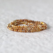 3mm Yellow Sapphire Micro Faceted Beads Genuine Small Beads 15