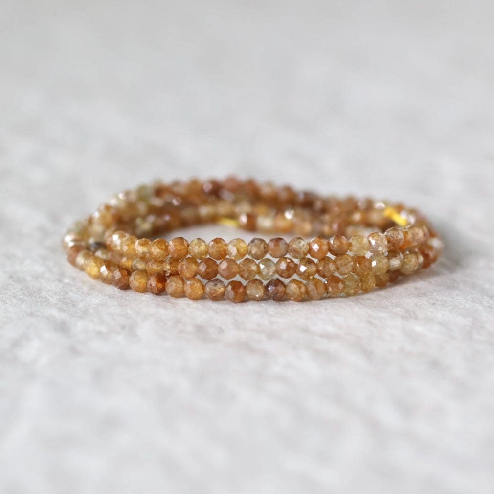 3mm Yellow Sapphire Micro Faceted Beads Genuine Small Beads 15" September Birthstone Beads Gemstone Beads for Jewelry Making