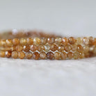 3mm Yellow Sapphire Micro Faceted Beads Genuine Small Beads 15" September Birthstone Beads Gemstone Beads for Jewelry Making