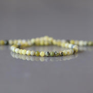 3mm Yellow Serpentine Beads Lizardite Micro Faceted 15