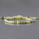 3mm Yellow Serpentine (Lizardite) Beads ‚Äì Faceted Round Micro Gemstone 15" Strand