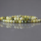 3mm Yellow Serpentine (Lizardite) Beads ‚Äì Faceted Round Micro Gemstone 15" Strand