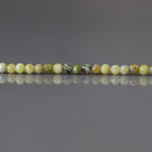 3mm Yellow Serpentine (Lizardite) Beads ‚Äì Faceted Round Micro Gemstone 15" Strand