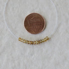3mm Yellow Tourmaline Beads - Faceted Rondelle Micro Gemstone 16 Pcs