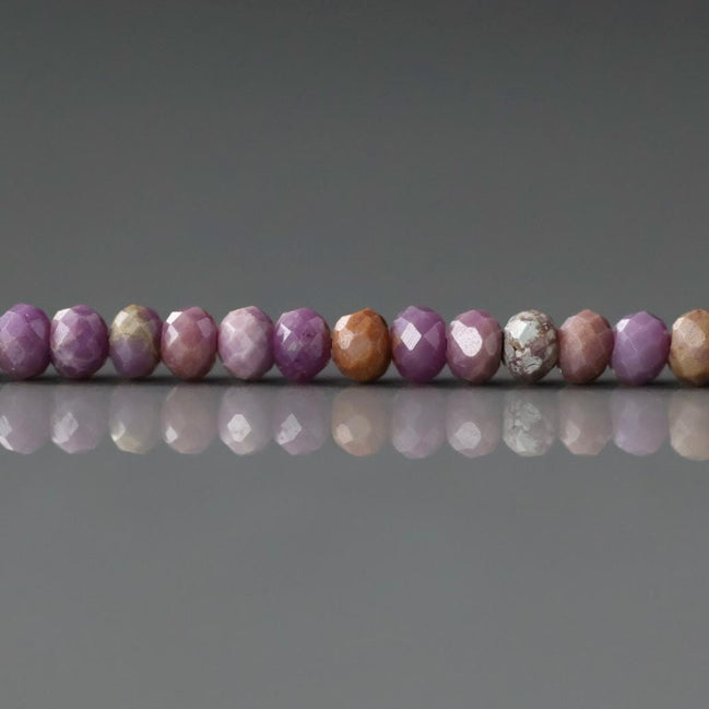 3mm Phosphosiderite Beads 3x2mm Micro Faceted Rondele Beads 15" Gemstone Beads Beading Crafter Gift DIY Jewelry Making