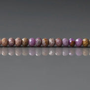 3x2mm Phosphosiderite Beads – Faceted Rondelle Micro Gemstone 15