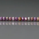 3x2mm Phosphosiderite Beads – Faceted Rondelle Micro Gemstone 15" Strand