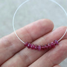 4.5-5mm AAA Mozambique Ruby Rondelle Beads Smooth Natural Gemstone for DIY Jewelry Making Earrings Supplies