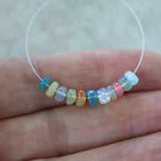4.5mm 5mm AAA Ethiopian Pastel Opal Beads Smooth Rondelle Disco Welo Opal For DIY Jewelry Making Supplies