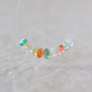 4.5mm 5mm AAA Ethiopian Pastel Opal Beads Smooth Rondelle Disco Welo Opal For DIY Jewelry Making Supplies