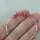 4.5mm 5mm AAA Pink Tourmaline Rondelle Beads Smooth 8 PCs Natural Gemstone Beads for DIY Jewelry Making