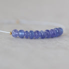 4.5mm 5mm AAA Tanzanite Beads Rondelle Smooth Superb 10 Pcs Natural Gemstone for DIY Jewelry Making