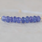 4.5mm 5mm AAA Tanzanite Beads Rondelle Smooth Superb 10 Pcs Natural Gemstone for DIY Jewelry Making