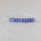 4.5mm 5mm AAA Tanzanite Beads Rondelle Smooth Superb 10 Pcs Natural Gemstone for DIY Jewelry Making