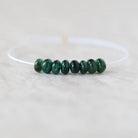5mm Brazilian Emerald Beads - Smooth Rondelle Natural Gemstone 6 Pcs