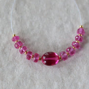 4.5mm 5mm Hot Pink Padparadscha Sapphire Beads Rondelle Faceted 10 PCs Gemstone for DIY Jewelry Making Supplies