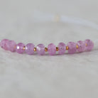 4.5mm 5mm Natural AAA Myanmar Pink Sapphire Beads Faceted Rondelle 10 PCs Gemstone for DIY Jewelry Making Supplies
