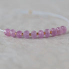 4.5mm 5mm Natural AAA Myanmar Pink Sapphire Beads Faceted Rondelle 10 PCs Gemstone for DIY Jewelry Making Supplies