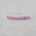 4.5mm 5mm Natural AAA Myanmar Pink Sapphire Beads Faceted Rondelle 10 PCs Gemstone for DIY Jewelry Making Supplies