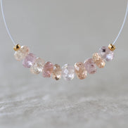 4.5mm 5mm Natural Imperial Topaz Rondelle Beads Faceted Pink Topaz Yellow 10 Pcs Natural Gemstone Beads for Jewelry Making Earrings