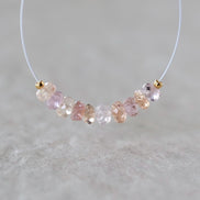 4.5mm 5mm Natural Imperial Topaz Rondelle Beads Faceted Pink Topaz Yellow 10 Pcs Natural Gemstone Beads for Jewelry Making Earrings