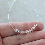 4.5mm 5mm Natural Imperial Topaz Rondelle Beads Faceted Pink Topaz Yellow 10 Pcs Natural Gemstone Beads for Jewelry Making Earrings
