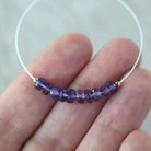 4.5mm 5mm Purple Sapphire Beads Rondelle 10 PCs Faceted Gemstone for DIY Jewelry Making Supplies Earrings