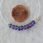 4.5mm 5mm Purple Sapphire Beads Rondelle 10 PCs Faceted Gemstone for DIY Jewelry Making Supplies Earrings