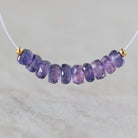 4.5mm 5mm Purple Sapphire Beads Rondelle 10 PCs Faceted Gemstone for DIY Jewelry Making Supplies Earrings