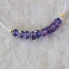 4.5mm 5mm Purple Sapphire Beads Rondelle 10 PCs Faceted Gemstone for DIY Jewelry Making Supplies Earrings