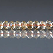 4.5mm Natural AAA Citrine Beads Faceted Rondel 15