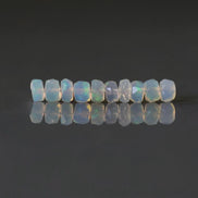 4.5mm Top Fire AAA Ethiopian Opal Beads Natural Disco Welo Opal Genuine Bead For Jewelry Making Beading Craft Gift Beads October Birthstone