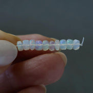 4.5mm Top Fire AAA Ethiopian Opal Beads Natural Disco Welo Opal Genuine Bead For Jewelry Making Beading Craft Gift Beads October Birthstone