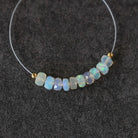 4.5mm AAA Ethiopian Opal Beads - Faceted Rondelle Natural Gemstone