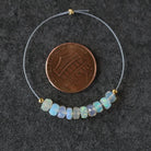4.5mm AAA Ethiopian Opal Beads - Faceted Rondelle Natural Gemstone