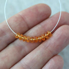 5mm Mandarine Spessartite Garnet Beads 10 Pcs – Smooth Rondelle Natural Gemstone