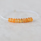 5mm Mandarine Spessartite Garnet Beads 10 Pcs – Smooth Rondelle Natural Gemstone