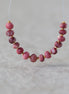 4-5mm AAA Norwegian Thulite Beads Smooth Nuggets Rondelle 14 PCs Genuine Pink Red Gemstone for DIY Jewelry Making