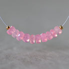 4.5mm AAA Pink Ethiopian Opal Beads Faceted Rondelle Natural Welo Opal Gemstones For DIY Jewelry Making