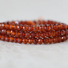 4.5mm AAA Spessartite Garnet Rondelle Beads Faceted Orange Spessartine Natural Gemstone for DIY Jewelry Making