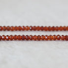 4.5mm AAA Spessartite Garnet Rondelle Beads Faceted Orange Spessartine Natural Gemstone for DIY Jewelry Making